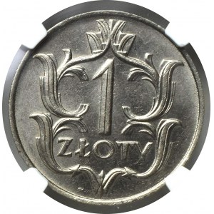 II Rzeczpospolita, 1 Złoty 1929 - NGC MS65