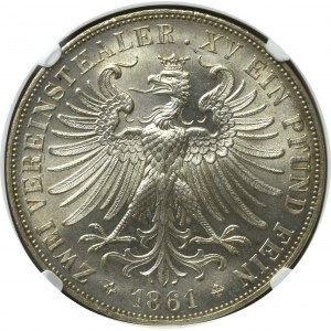 Germany, 2 thalers 1861 Frankfurt