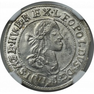Hundary, Leopold I, 6 kreuzer 1672