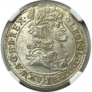 Węgry, Leopold I, 15 Krajcarów 1684 KB 