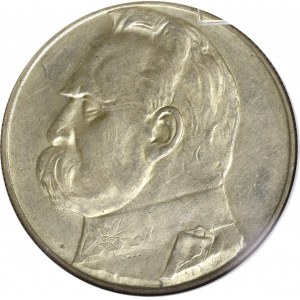 II Rzeczpospolita, 10 złotych 1937 Piłsudski - GCN MS65