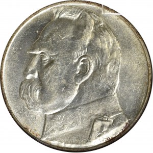 II Rzeczpospolita, 10 złotych 1938 Piłsudski - GCN MS65