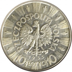 II Rzeczpospolita, 10 złotych 1935 Piłsudski - GCN MS62