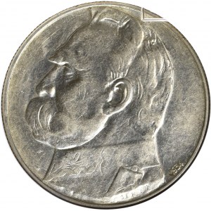II Rzeczpospolita, 10 złotych 1934, Piłsudski, Orzeł strzelecki - GCN AU50