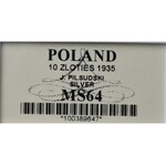 II Rzeczpospolita, 10 złotych 1935, Piłsudski - GCN MS64