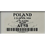 II Rzeczpospolita, 2 złote 1934, Piłsudski - GCN AU58
