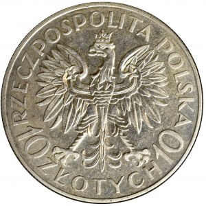 II Rzeczpospolita, 10 złotych 1933, Traugutt - GCN AU58