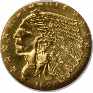 USA, 2 1/2 dolara 1928 - GCN AU50
