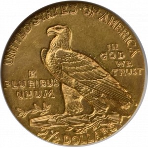 USA, 2 1/2 dolara 1910 - GCN AU58
