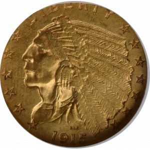 USA, 2-1/2 dollar 1915