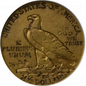 USA, 2-1/2 dollar 1908