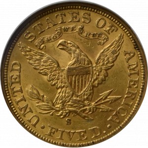 USA, 5 dolarów 1901 S - GCN AU58