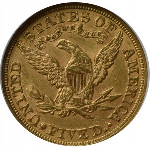 USA, 5 dolarów 1880 - GCN AU53