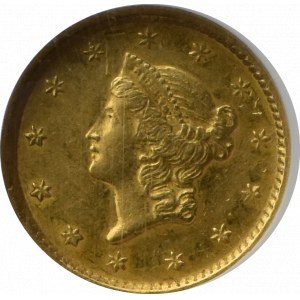 USA, 1 dolar 1852 - NGC AU58