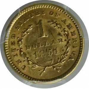 USA, 1 dollar 1851