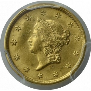 USA, 1 dollar 1852