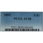 USA, 1 dolar 1853 - PCGS AU58