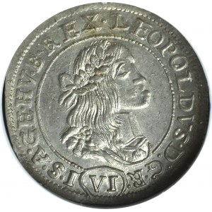 Hundary, Leopold I, 6 kreuzer 1673