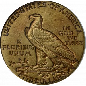 USA, 5 dolarów 1914 D - GCN AU55