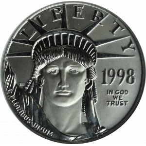 USA, 50 dolarów 1998, Platyna - GCN MS70
