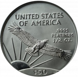 USA, 50 dolarów 1998, Platyna - GCN MS70