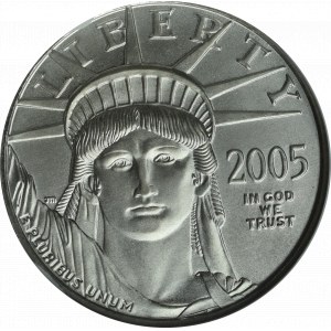 USA, 50 dolarów 2005, Platyna - GCN MS70