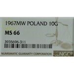 People's Republic of Poland, 10 groschen 1967