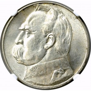 II Rzeczpospolita, 10 złotych 1939 Piłsudski - NGC MS61