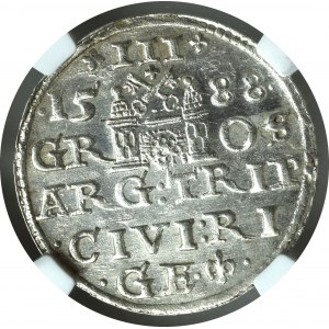 Zygmunt III Waza, Trojak 1588 Ryga