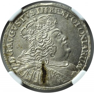 Augustus III, 18 groschen 1756 Leipzig