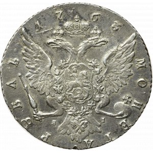 Russia, Catherine II, Ruble 1763