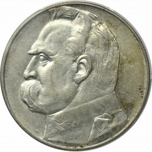 II Rzeczpospolita, 10 złotych Piłsudski 1934 - PCGS AU55