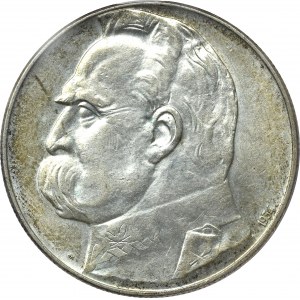 II Rzeczpospolita, 10 złotych 1934 Piłsudski Orzeł Strzelecki - PCGS AU55 