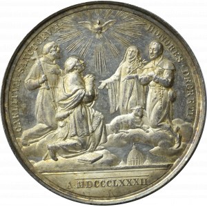 Medal Annualny Leon XIII 1882, ANNO V (Rok 5 pontyfikatu )