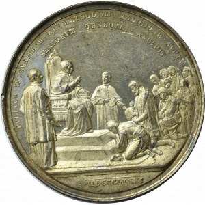  Medal Annualny Leon XIII 1883, ANNO VI (Rok 6 pontyfikatu )