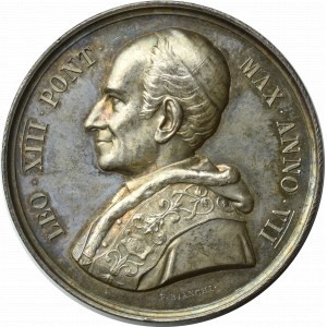 Medal Annualny Leon XIII 1884, ANNO VII (Rok 7 pontyfikatu )