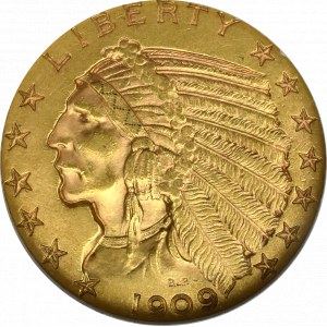 USA, 5 dollars 1909