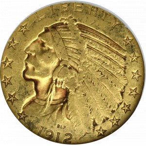 USA, 5 Dolarów 1912 - GCN AU50