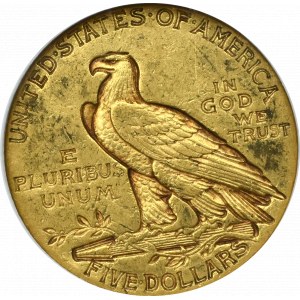 USA, 5 Dolarów 1912 - GCN AU50