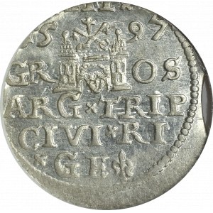 Zygmunt III Waza, Trojak 1597 Ryga