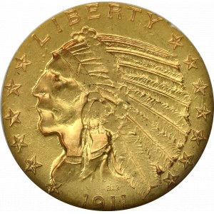 USA, 5 Dolarów 1911 - GCN AU50