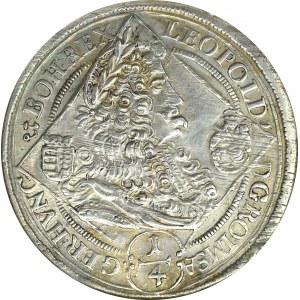 Hungary, Leopold I, 1/4 thaler 1698