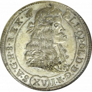 Węgry, Leopold I, 15 krajcarów 1681 KB