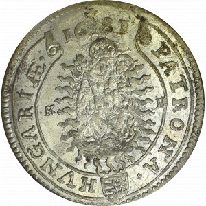 Węgry, Leopold I, 15 krajcarów 1681 KB