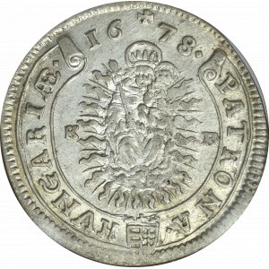 Hundary, Leopold I, 15 kreuzer 1678