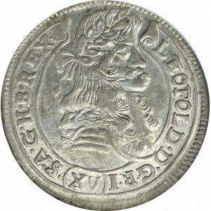 Węgry, Leopold I, 15 krajcarów 1678 KB