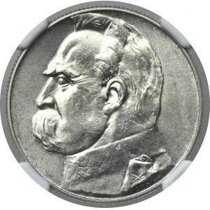 II Rzeczpospolita, 5 złotych 1934 Piłsudski - NGC MS62