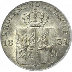 Powstanie Listopadowe, 10 Groszy 1831 KG - PCGS MS64
