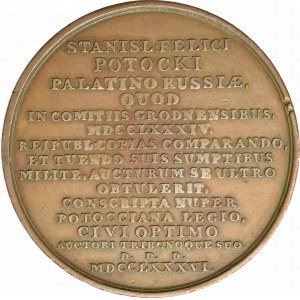 Medal 1786 Bronze, Stanislaus Potocki