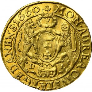 John II Casimir Vasa, Ducat 1660 Danzig